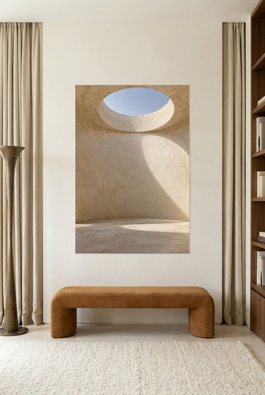 The Oculus — unframed poster in a reading room
