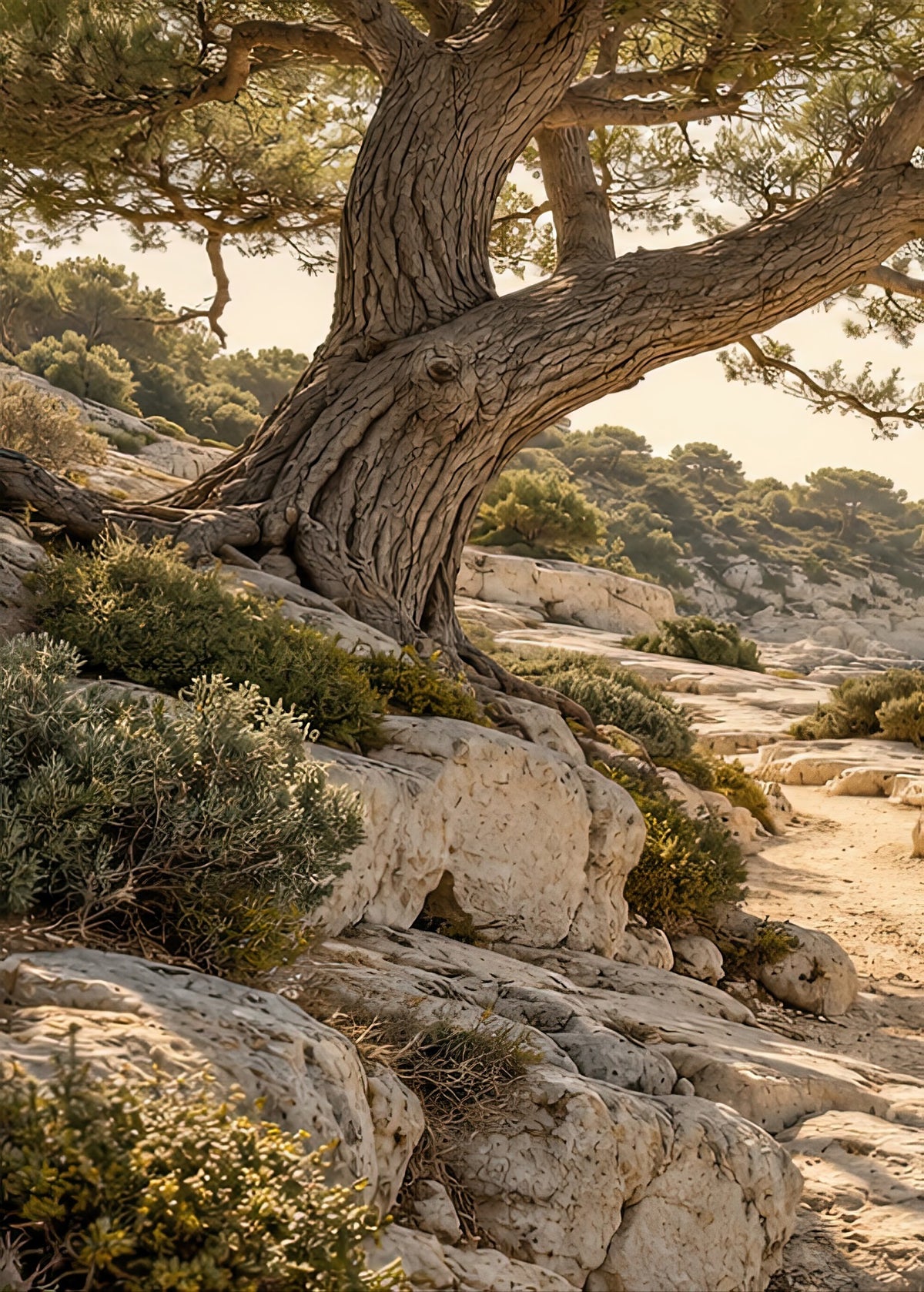 The Pine Trunk — wall poster, unframed poster