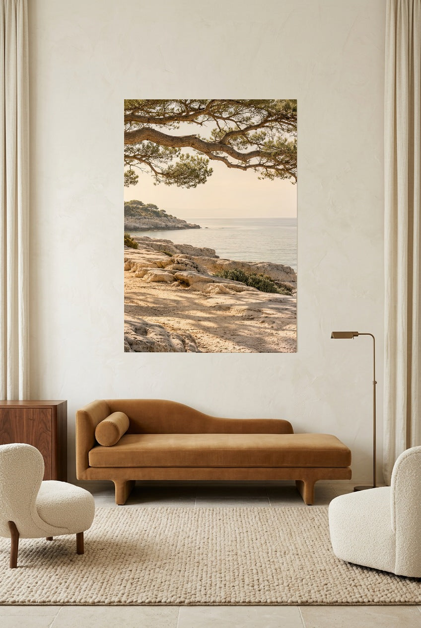 La Branche sur la Mer — affiche sans cadre dans un salon