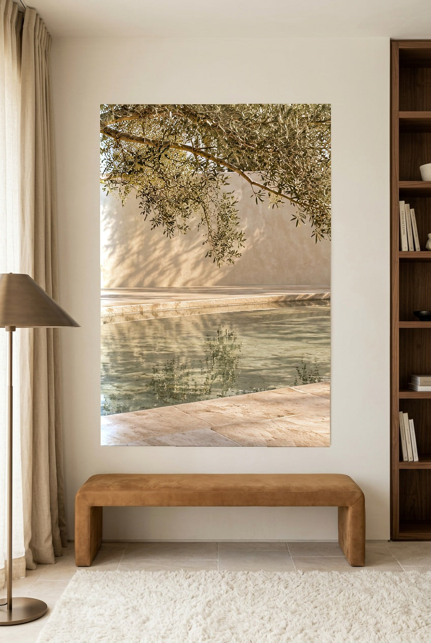 Le Reflet des Branches — affiche sans cadre dans un salon de lecture