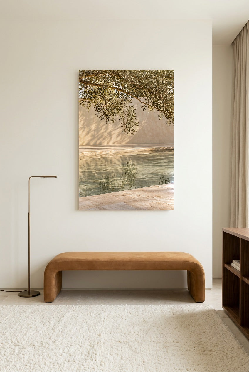 Le Reflet des Branches — affiche sans cadre dans un salon de lecture lumineux