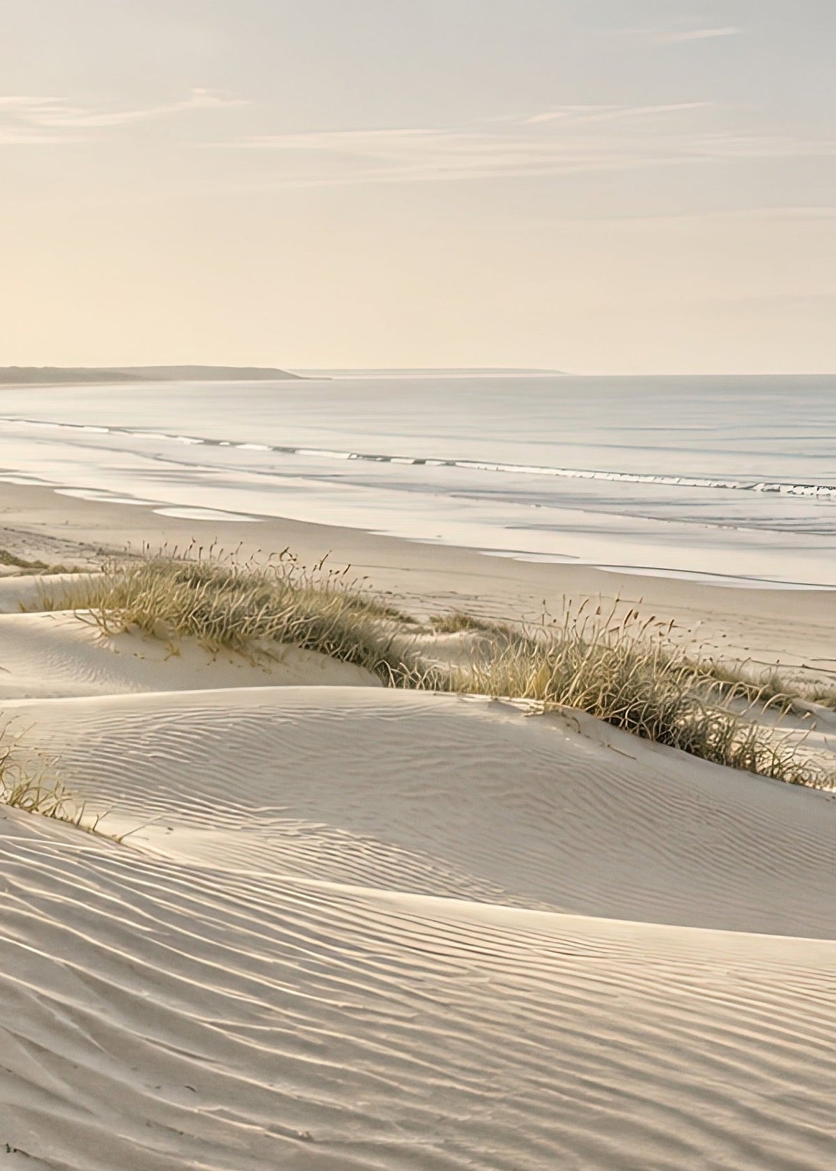 La Dune Blanche — affiche murale, poster sans cadre