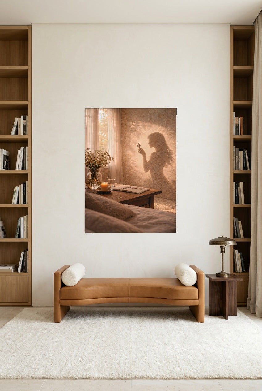 L'Istante Fragile — poster senza cornice in un angolo lettura