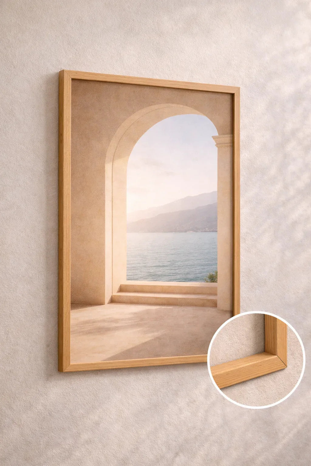 Ouverture sur l'Horizon — Affiche murale minimaliste Beige Architecture Méditerranéenne — affiche murale minimaliste | Cassili-home