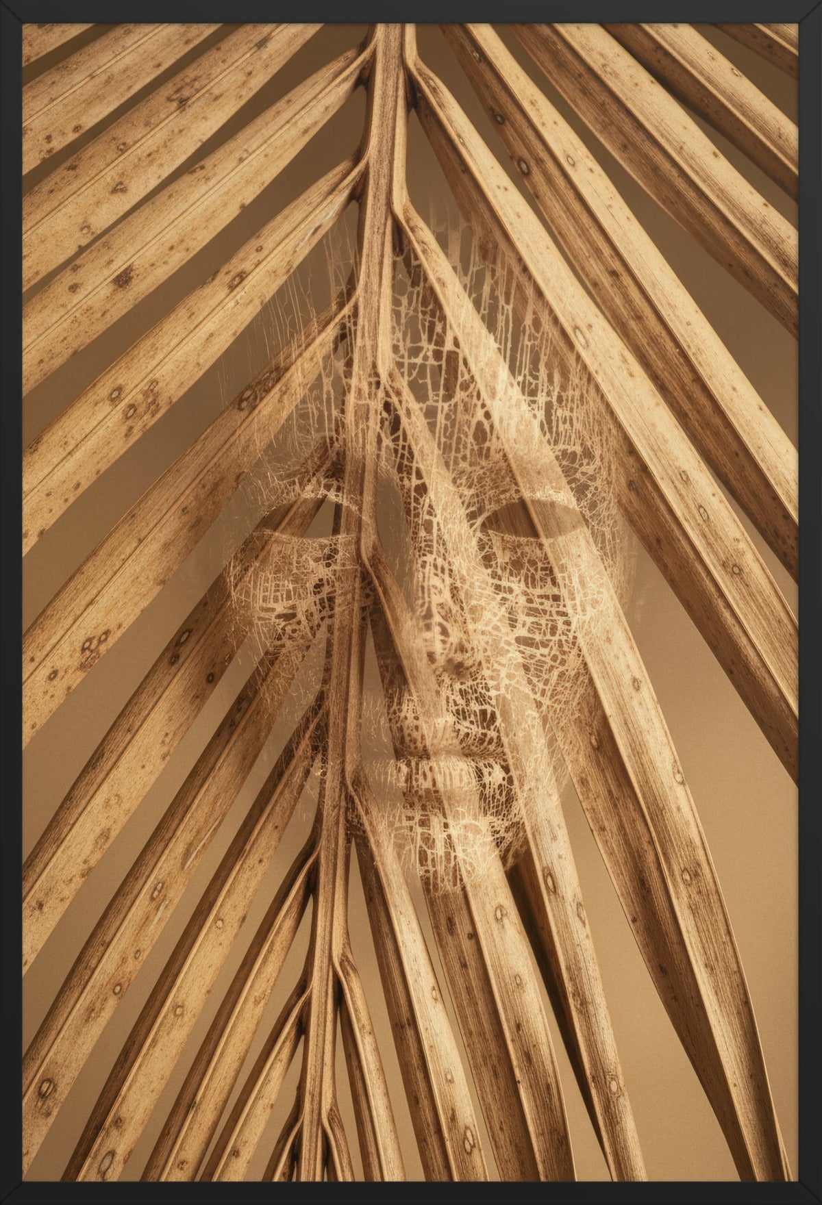 Plant Soul — poster in a black frame, front view