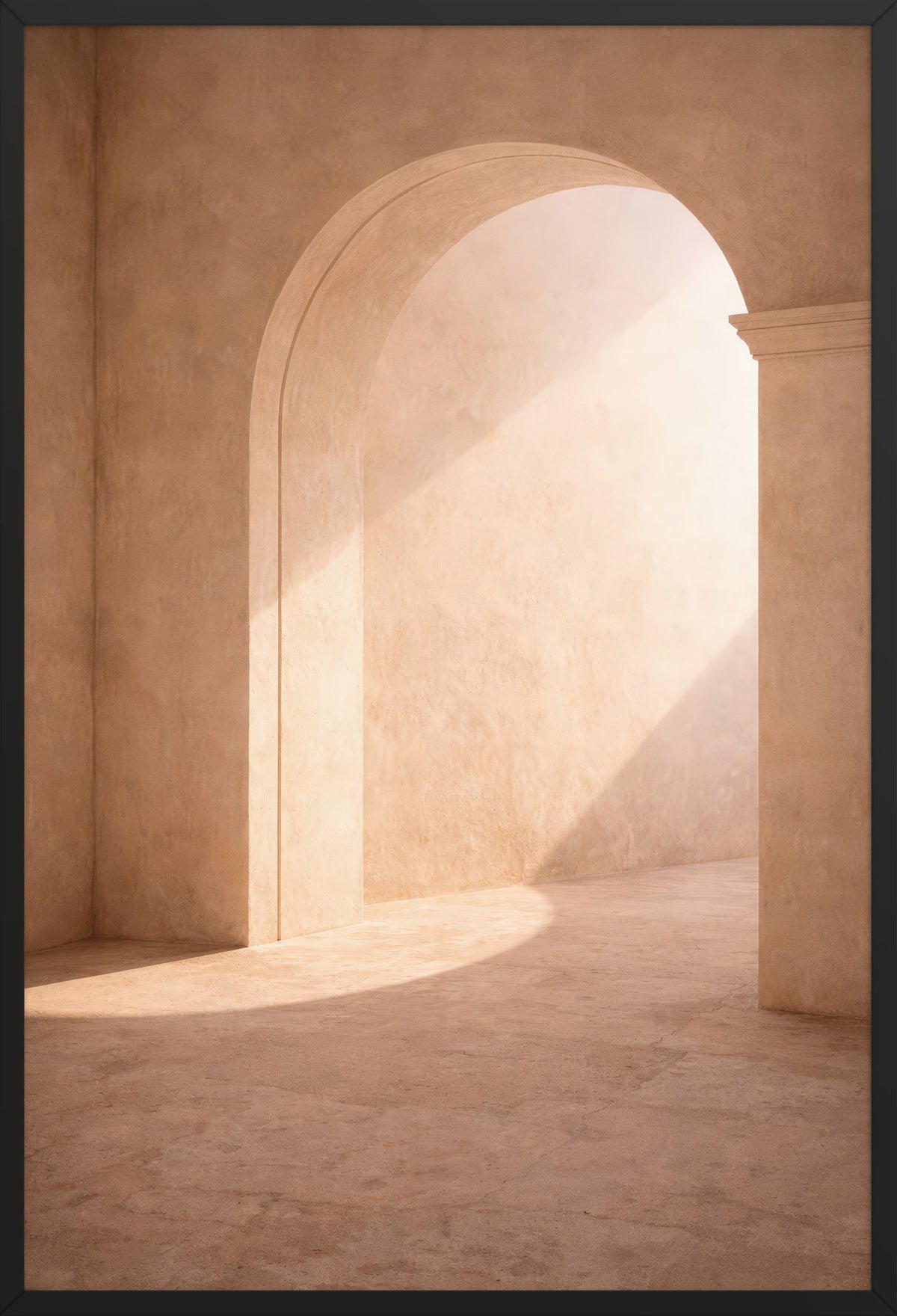 Arch of Light — poster in a black frame, front view