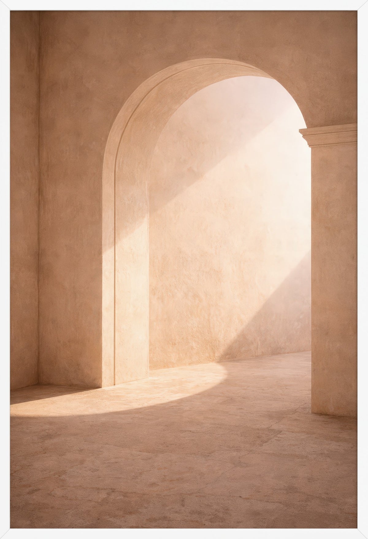 Arch of Light — poster in a white frame, front view