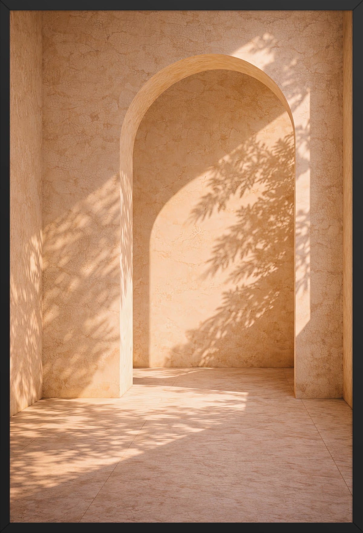 Solar Arch — poster in a black frame, front view