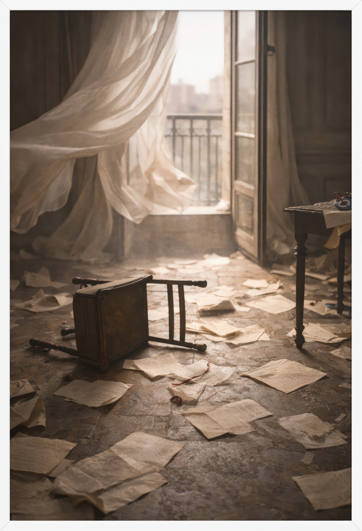 The Letter Room — poster in a white frame, front view