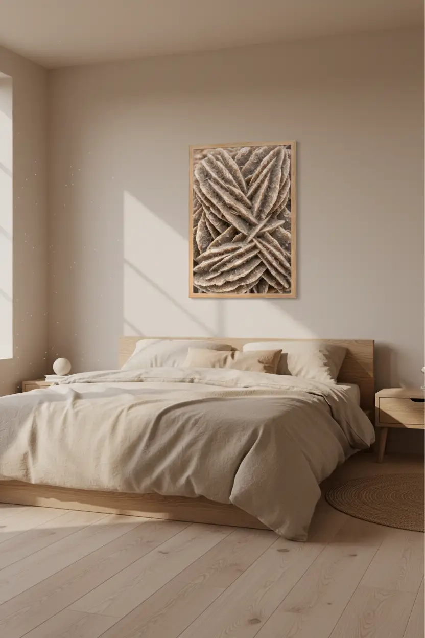 La Rose des Sables — Affiche murale minimaliste Beige Texture Minérale — affiche murale minimaliste | Cassili-home