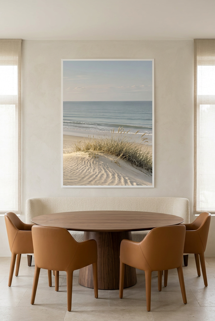 Le Sable Ridé — affiche sans cadre dans une salle à manger
