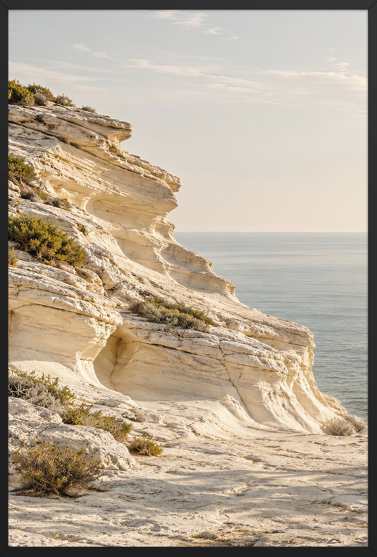 El Cabo de Caliza — marco negro, 61 × 91 cm