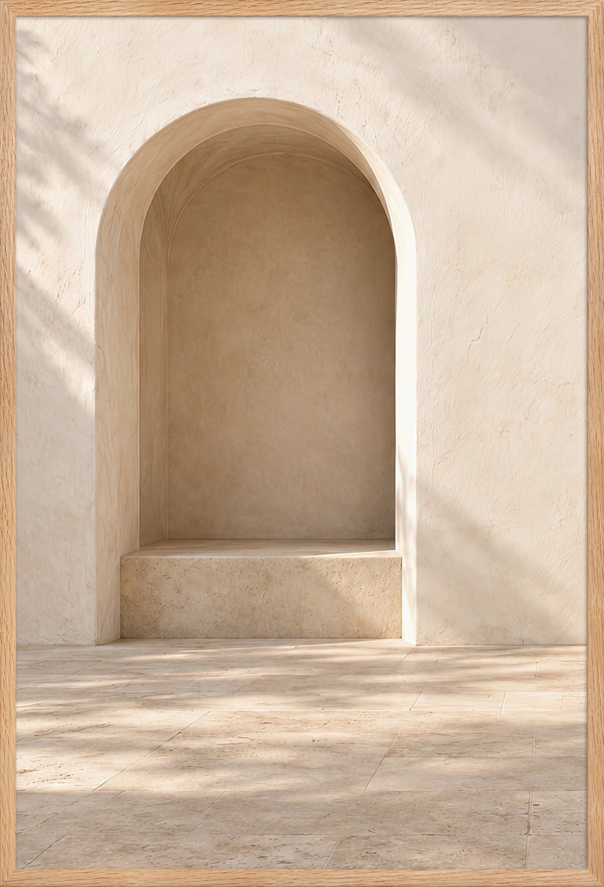 De Stenen Nis — massieve eiken lijst, 61 × 91 cm