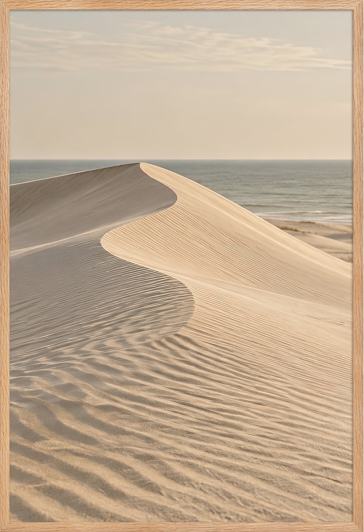 La Cresta de Arena — marco de roble macizo, 61 × 91 cm