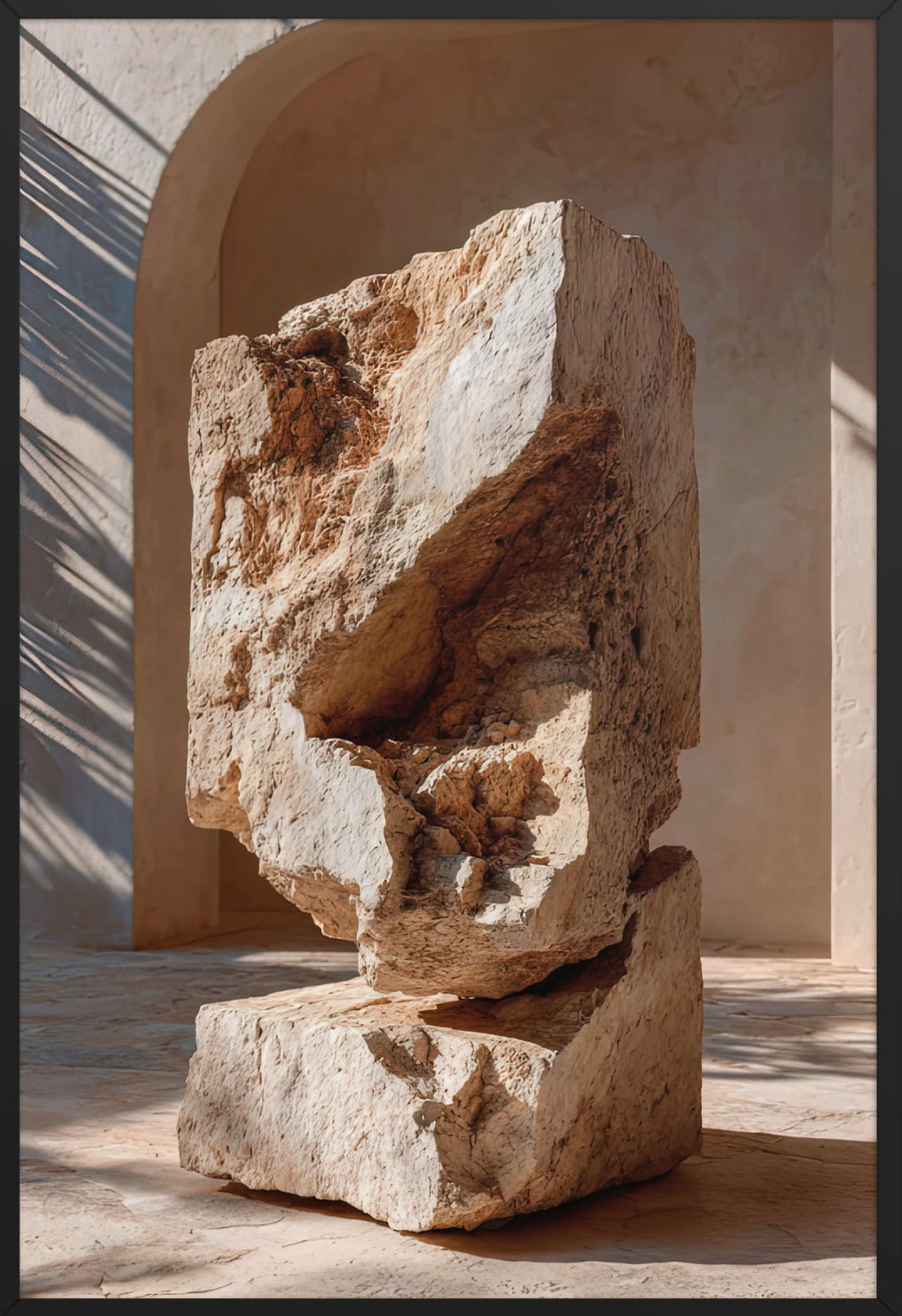De Geknakte Schacht — ingelijst in zwart, 61 × 91 cm