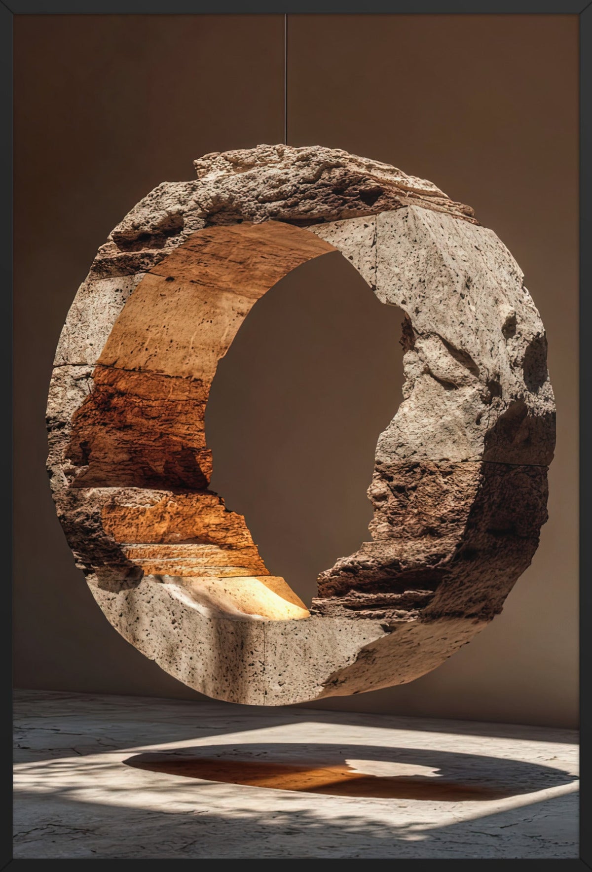 De Stenen Halo — ingelijst in zwart, 61 × 91 cm