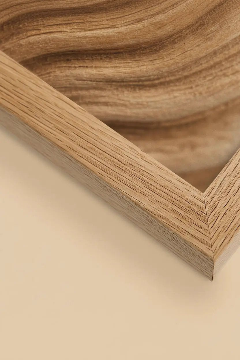 Vagues de Bois — Encadrée — affiche murale minimaliste | Cassili-home