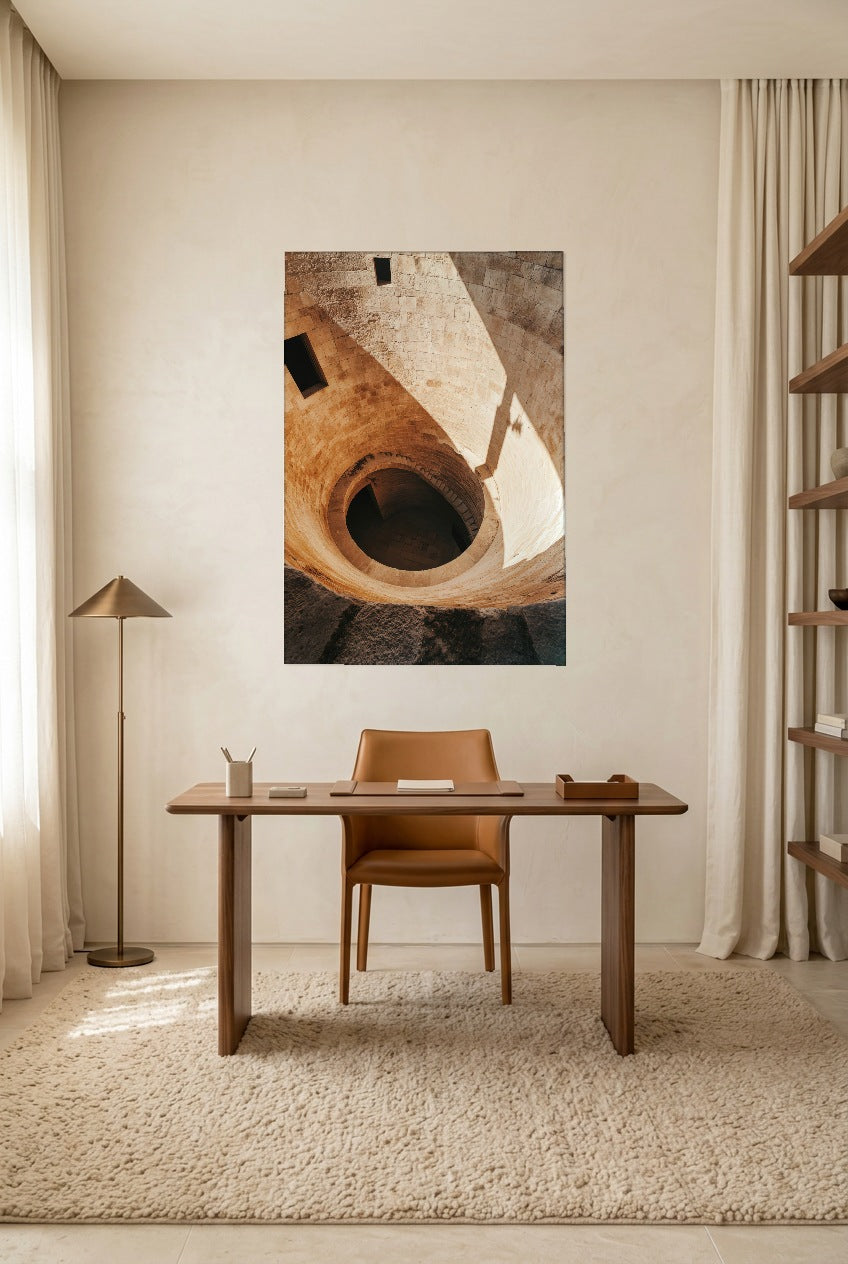 Le Puits — poster sem moldura num escritório