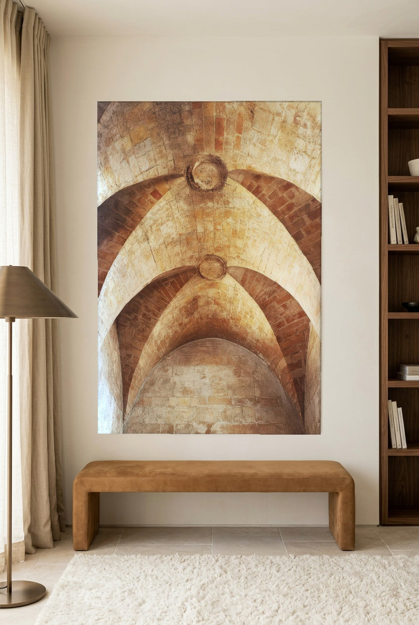 Les Arches Romanes — unframed poster in a reading room