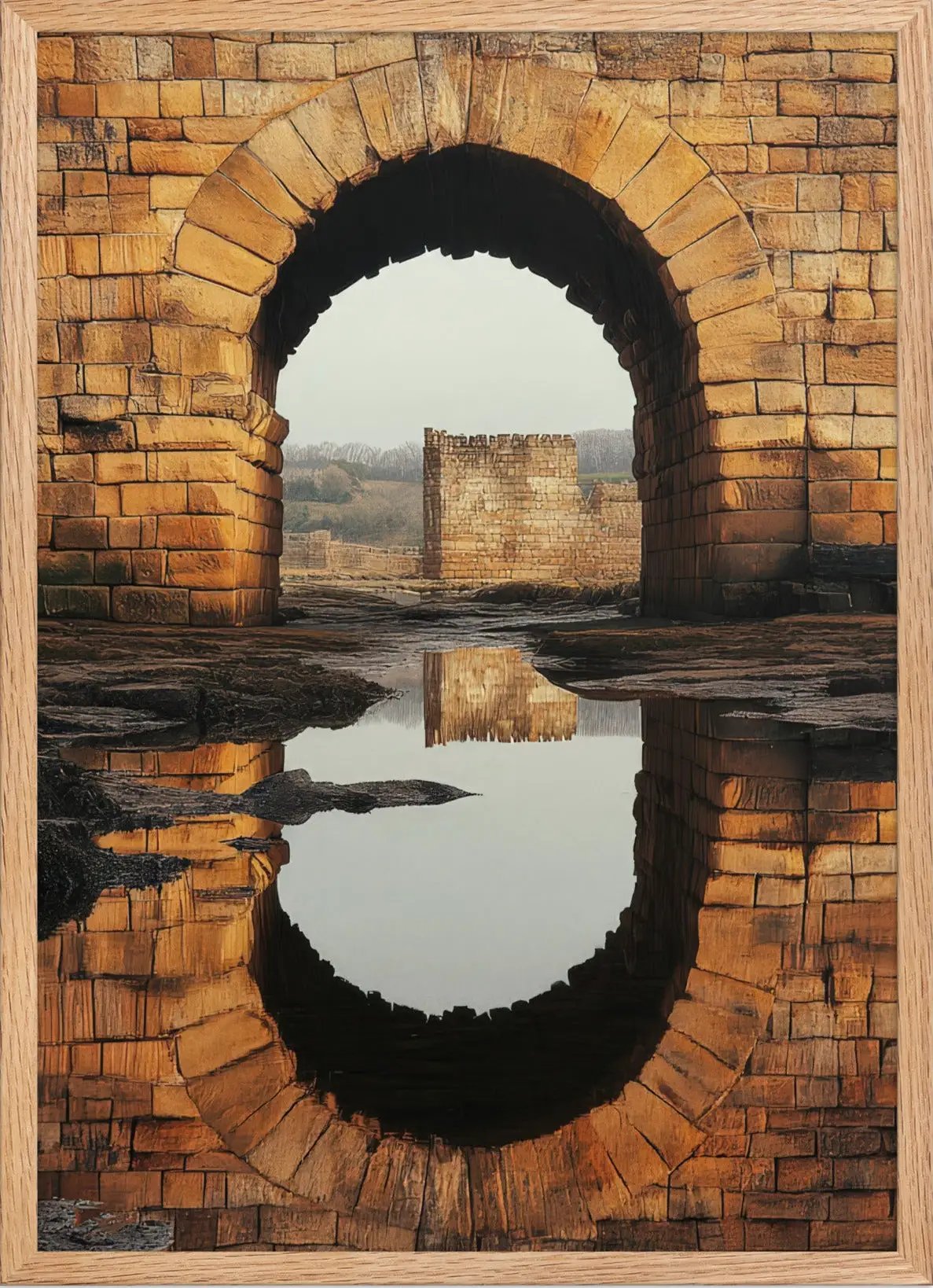 L’Œil du Château — Encadrée — affiche murale minimaliste | Cassili-home