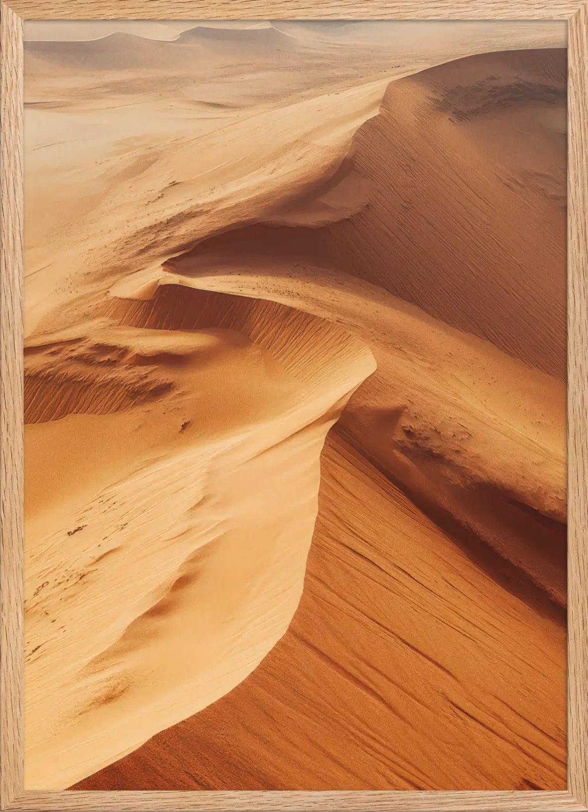 Les Crêtes du Sahara — Encadrée — affiche murale minimaliste | Cassili-home