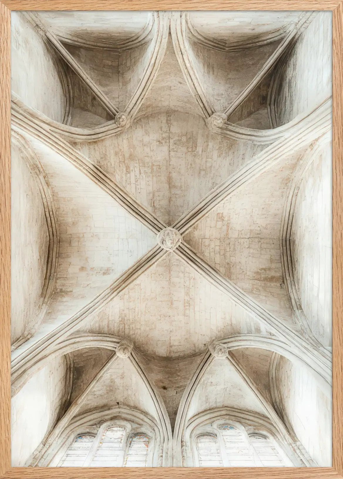 L'Étoile — Minimalist Beige Gothic Arch Wall Poster