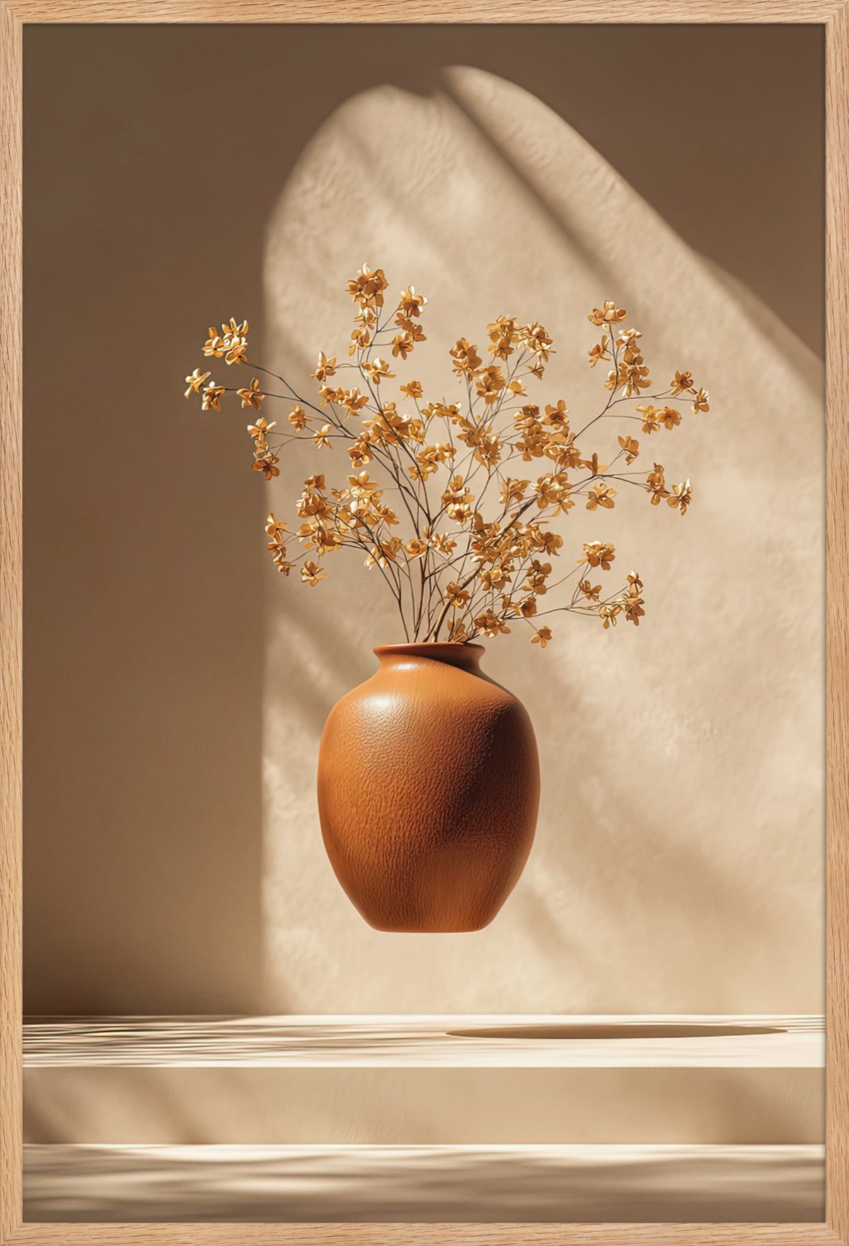The Golden Sheaf — framed in solid oak, 61 × 91 cm
