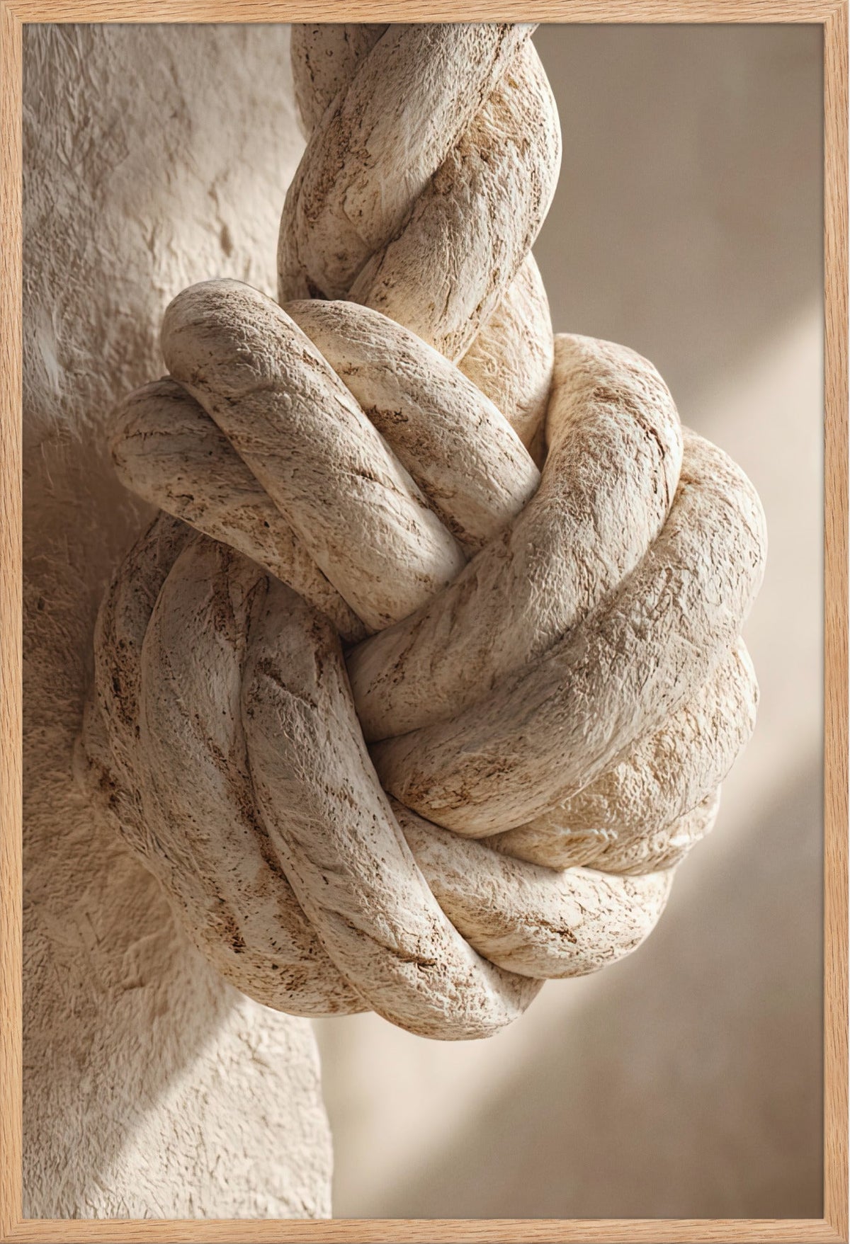 De Zeemansknoop — ingelijst in massief eiken, 61 × 91 cm