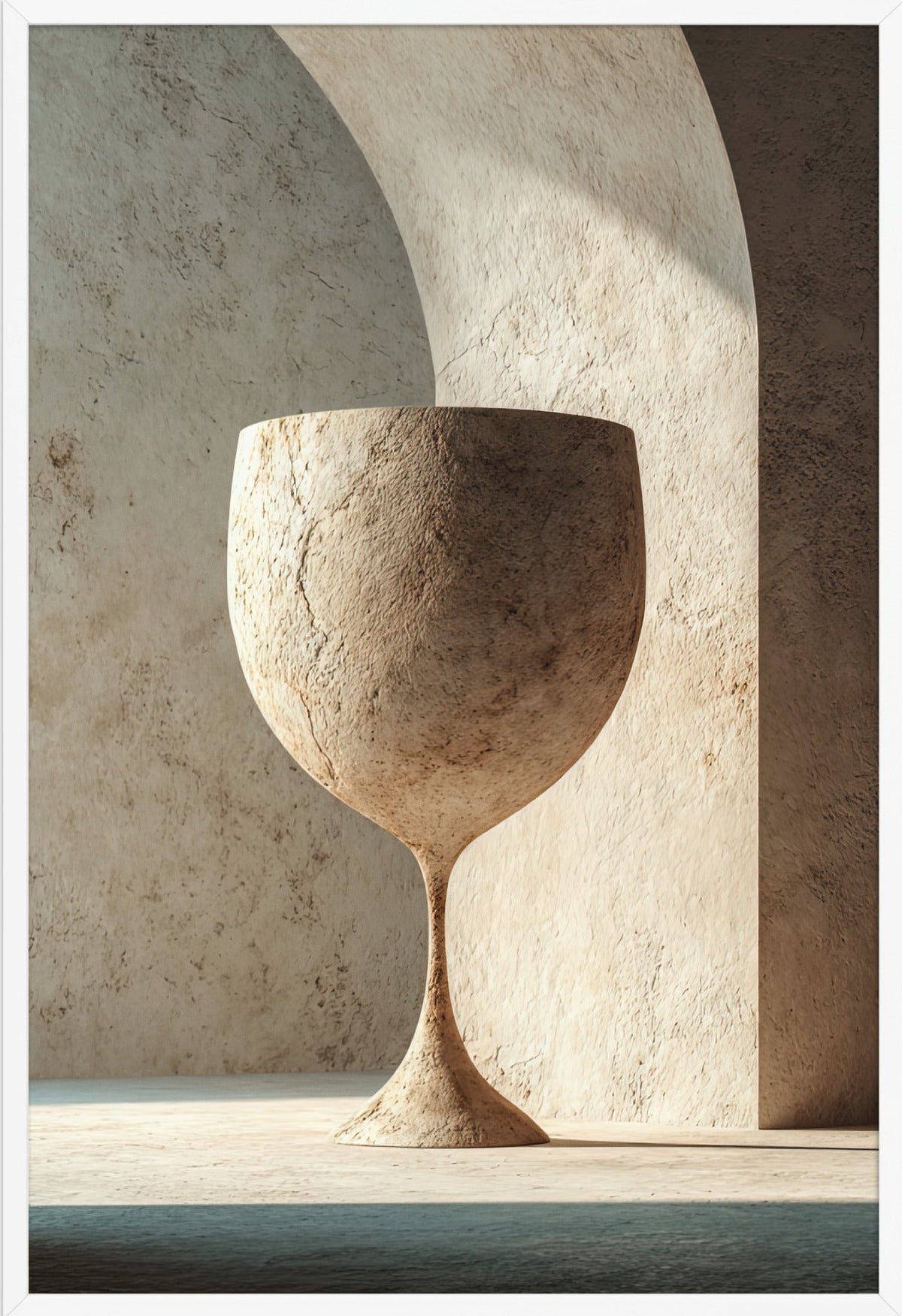 De Stenen Kelk — ingelijst in wit, 61 × 91 cm