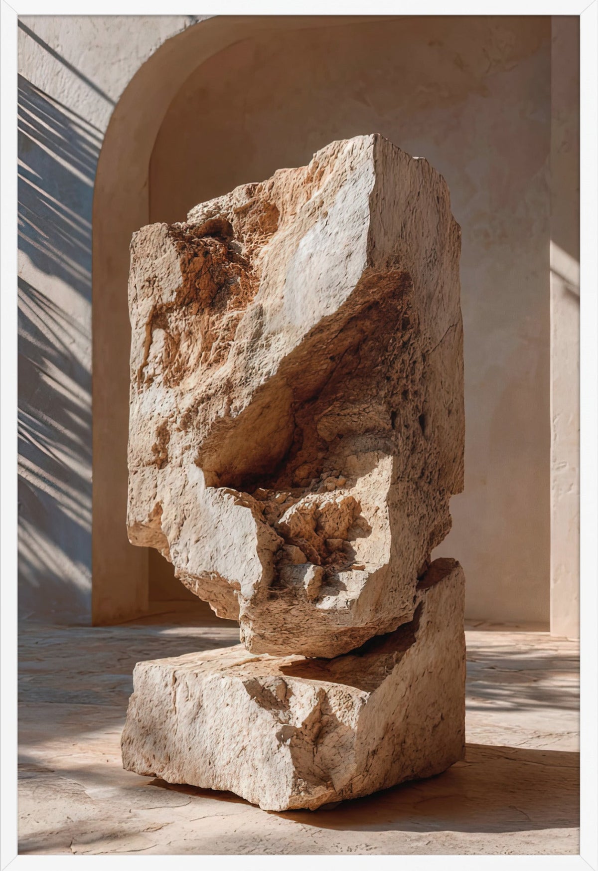De Geknakte Schacht — ingelijst in wit, 61 × 91 cm