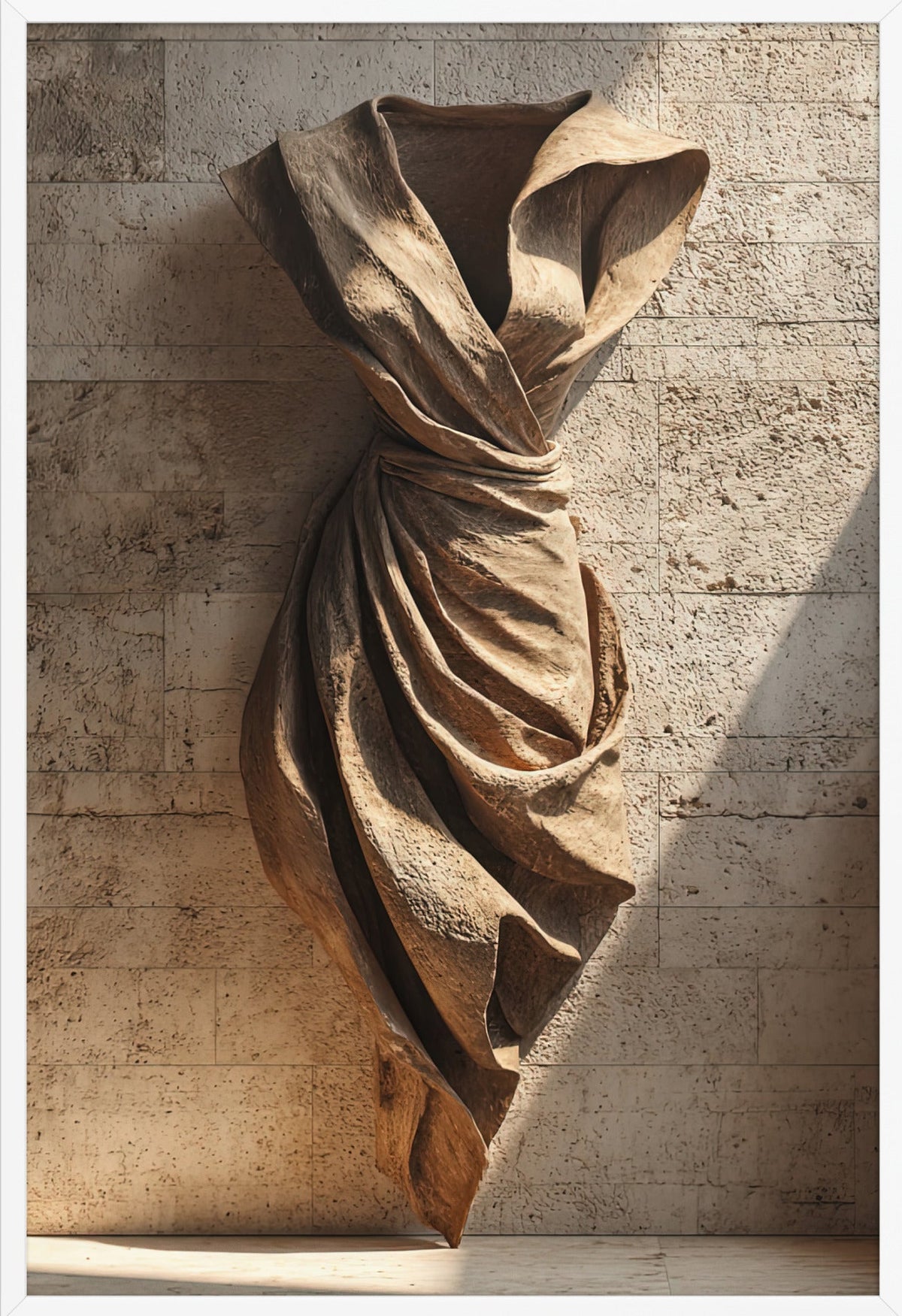 La Veste di Pietra — con cornice bianca, 61 × 91 cm