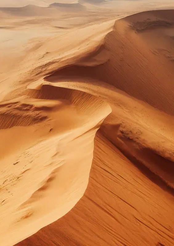 Les Crêtes du Sahara — Affiche murale minimaliste terracotta désert — affiche murale minimaliste | Cassili-home