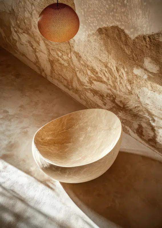 L'Offrande — Affiche Murale Minimaliste Beige Sable Texture Minérale — affiche murale minimaliste | Cassili-home