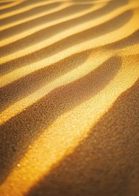 Golden Furrows — Minimalist golden ripples mineral wall poster