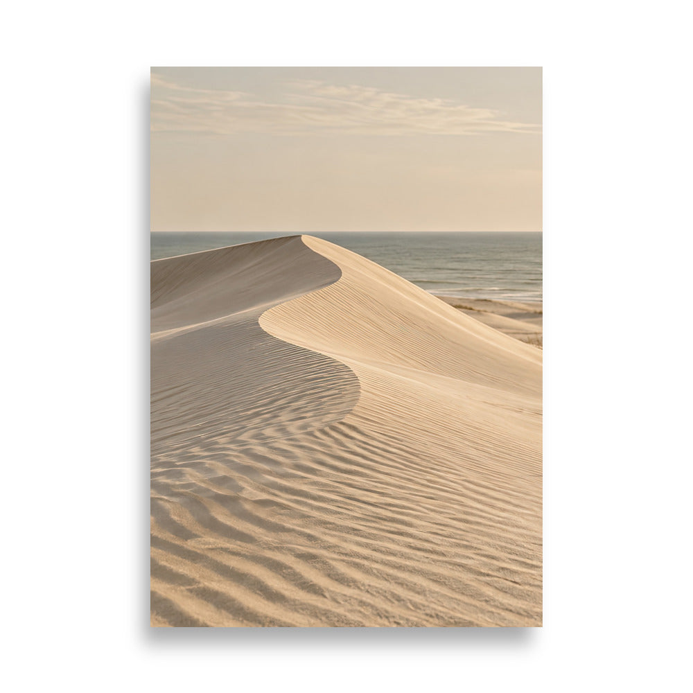 La Cresta de Arena, cuadro mural minimalista beige cresta de duna — Cassili-home