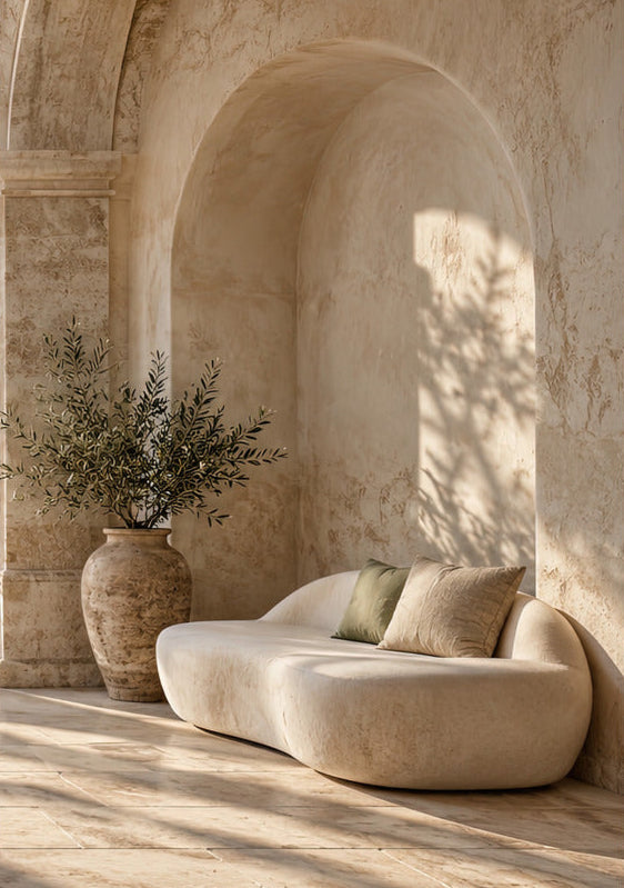 Le Sofa de l'Alcôve — poster nu 70 × 100 cm, papier mat 189 g/m²