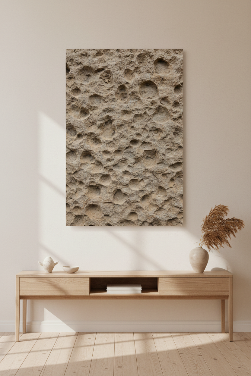 Grès alvéolé — Entrée