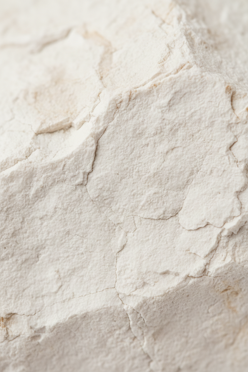 Calcaire Blanc — Affiche murale minimaliste blanc et beige texture minérale