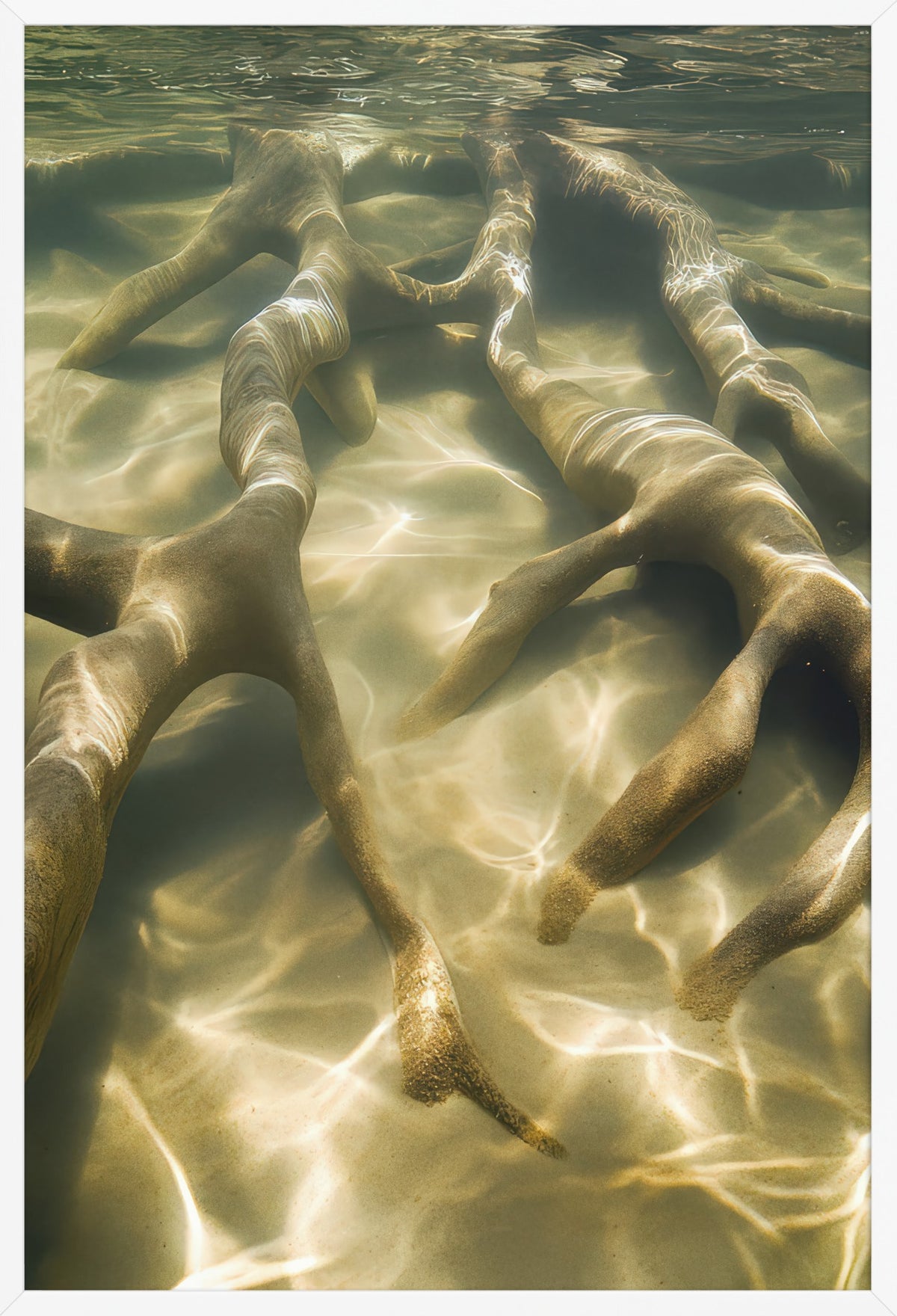 Immersion — poster in a white frame, front view