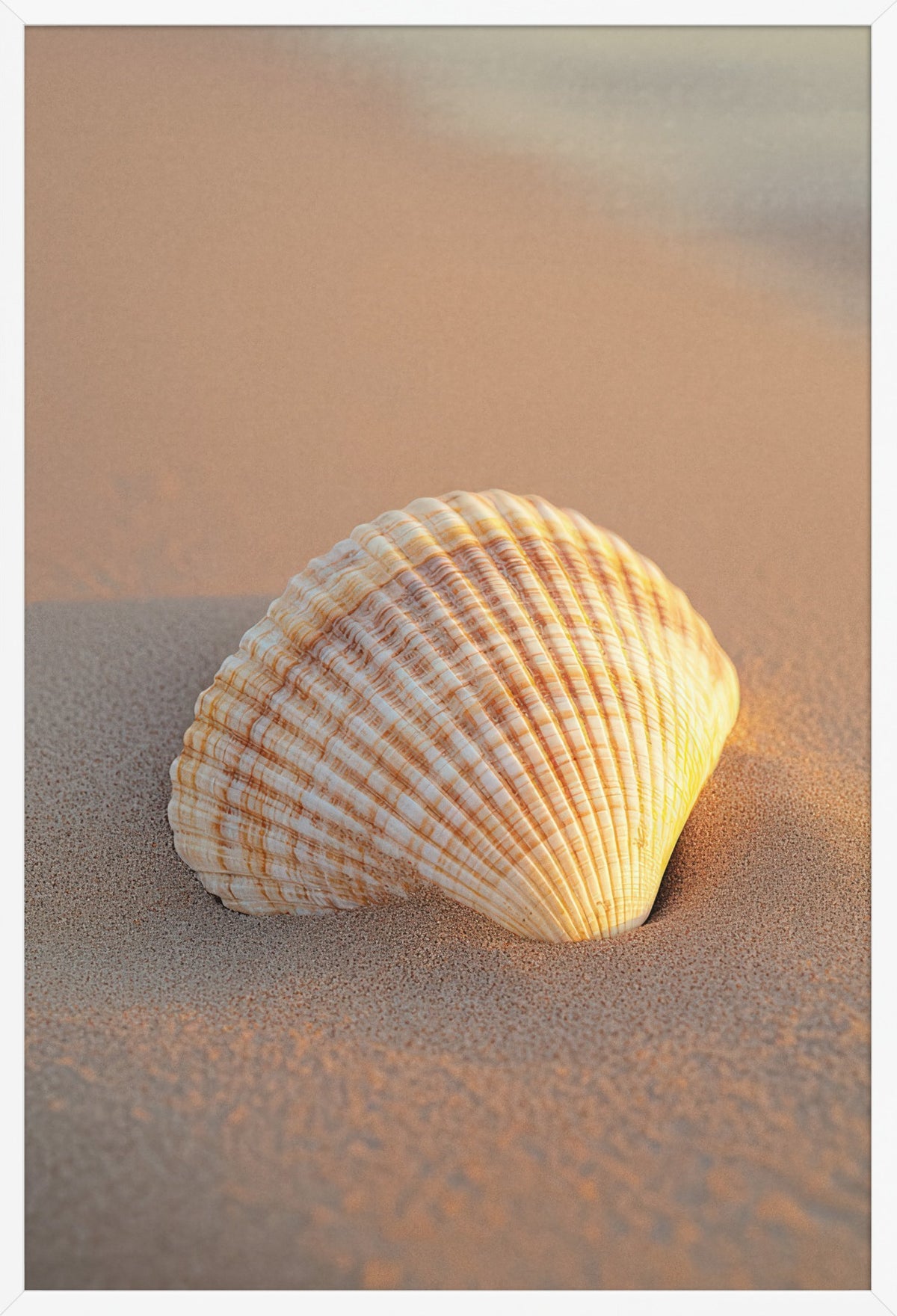 Golden Hour — poster in a white frame, front view