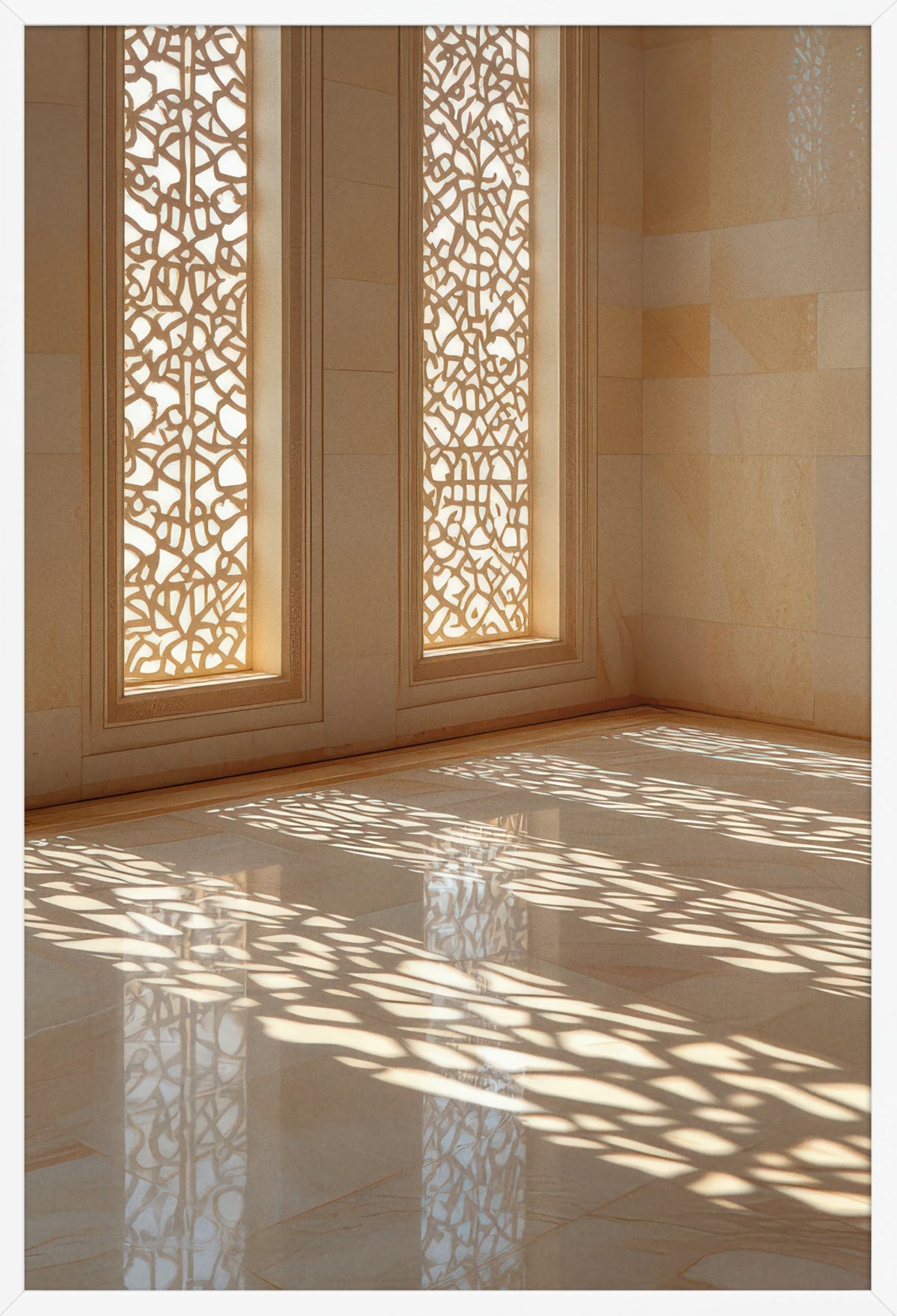 The Lace of Light — poster in a white frame, front view