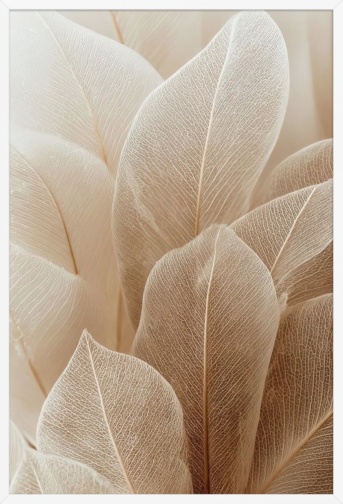 The Lace of Leaves — poster in a white frame, front view