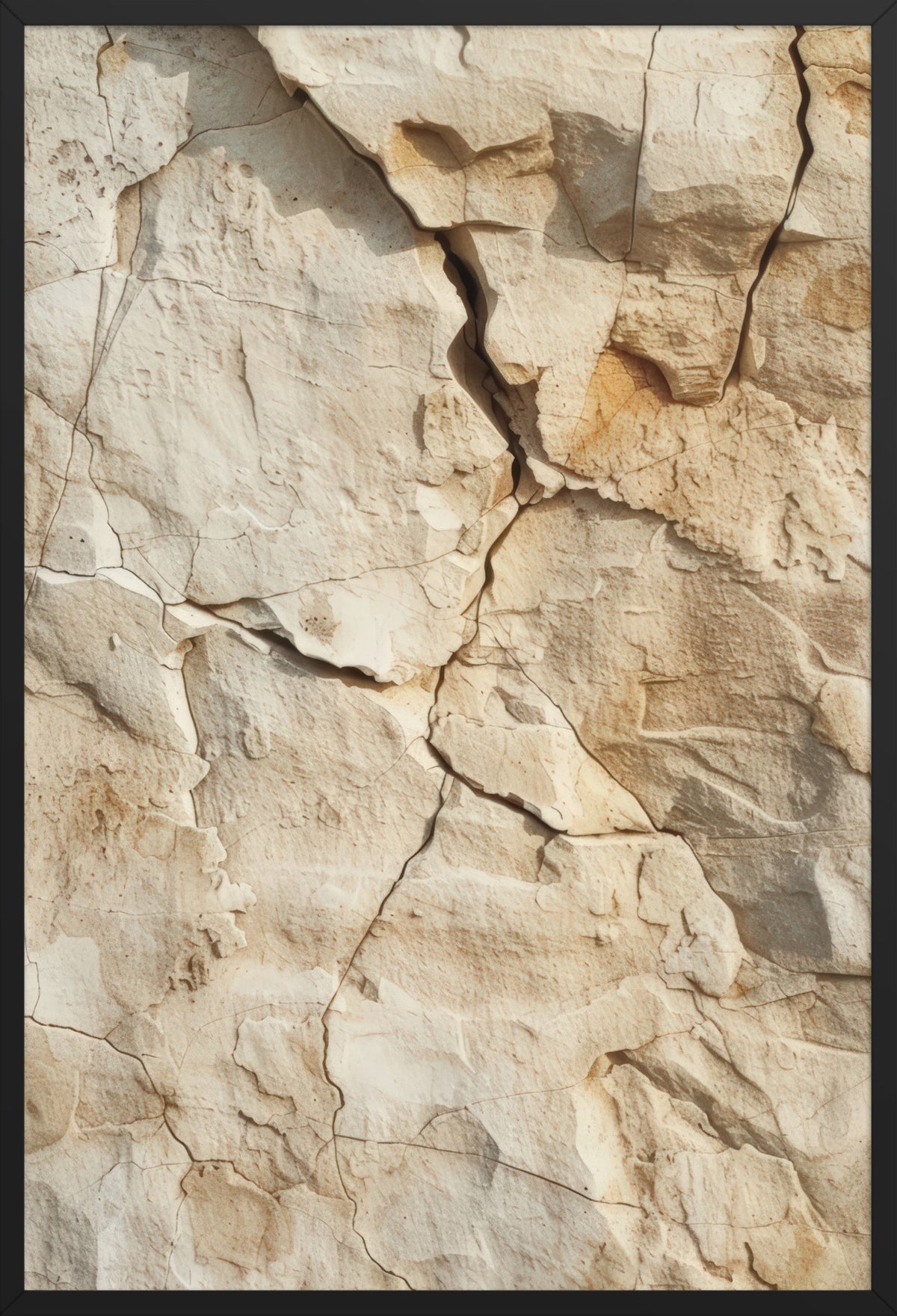 The Cliff — poster in a black frame, front view