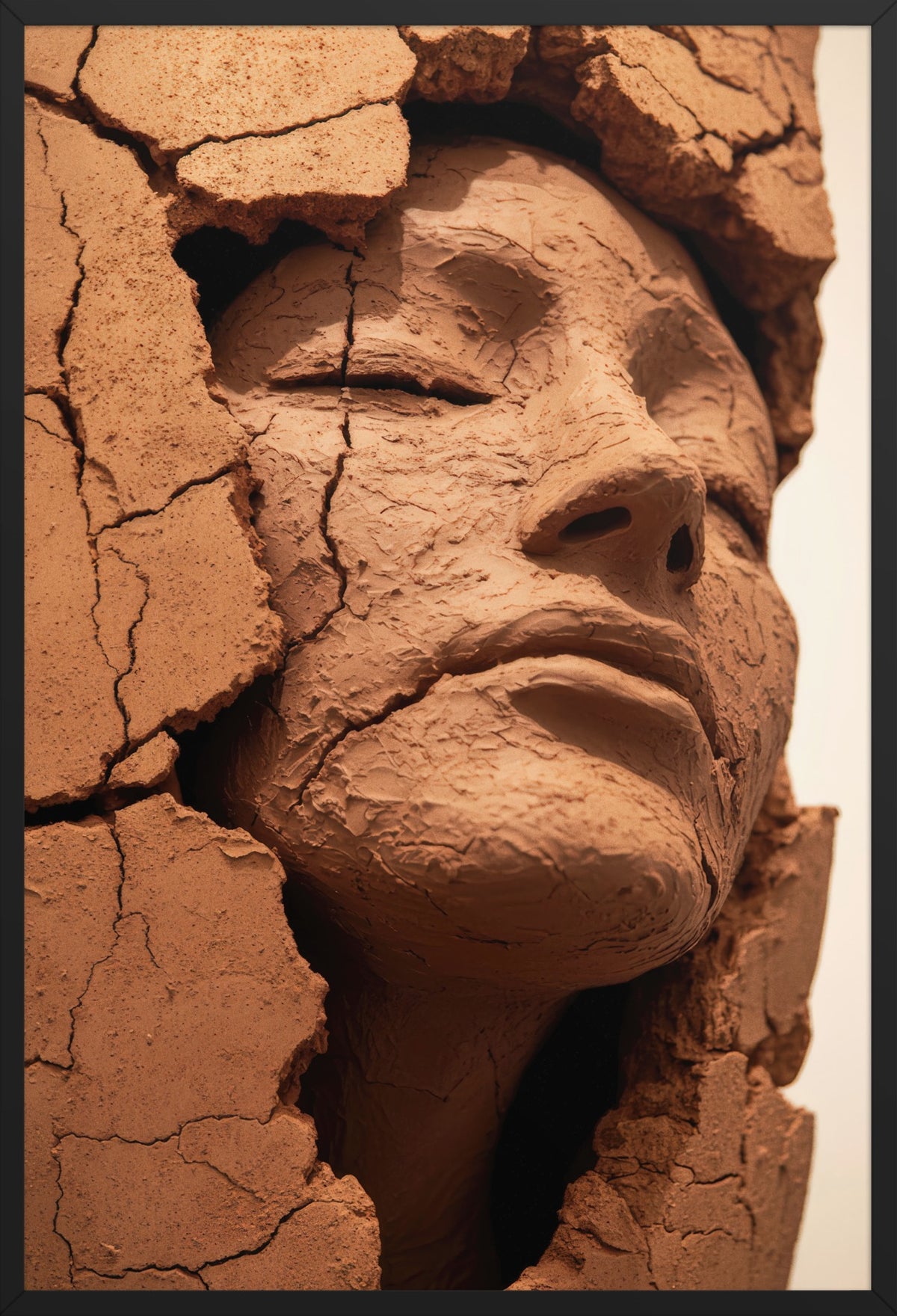 The Clay Woman — poster in a black frame, front view