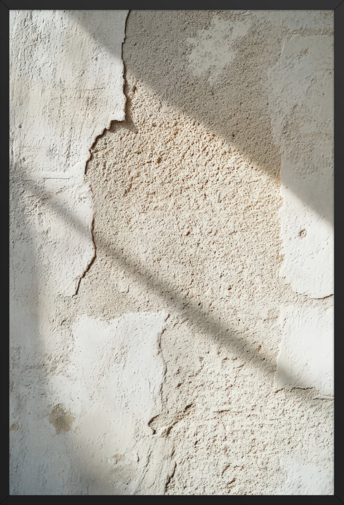 The Crack — poster in a black frame, front view