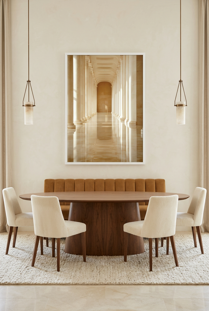 La Galerie — Poster im weißen Rahmen im Esszimmer