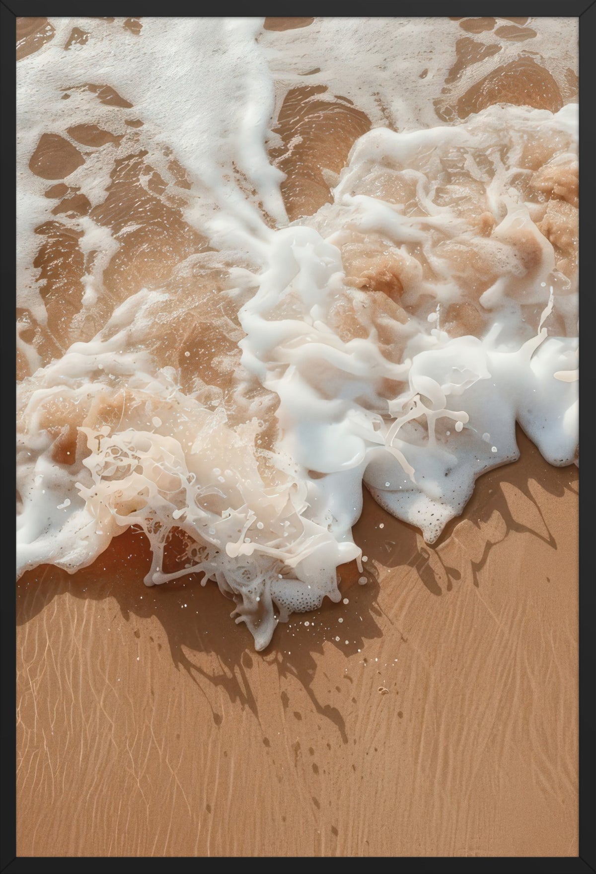 Seafoam — poster in a black frame, front view