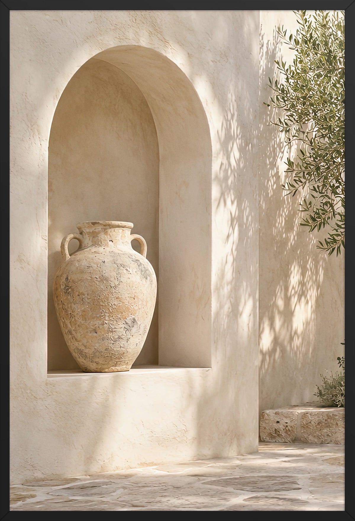 The Amphora Niche — poster in a black frame, 61 × 91 cm