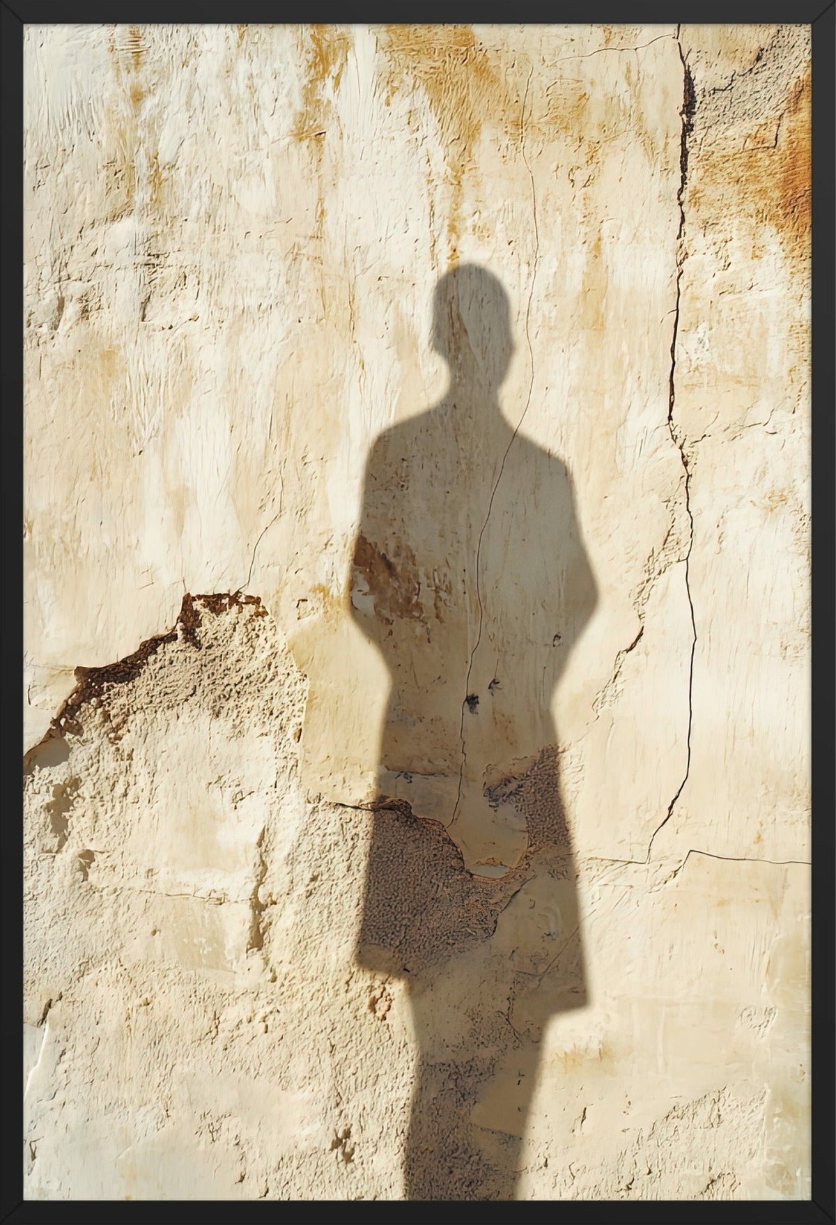 La Silhouette sur la Chaux — affiche encadrée noire, 61 × 91 cm