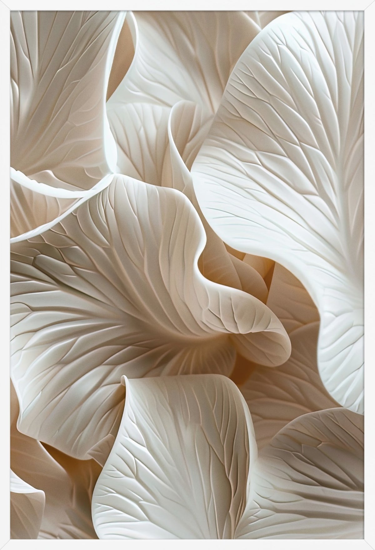 Ivory Wave — poster in a white frame, front view